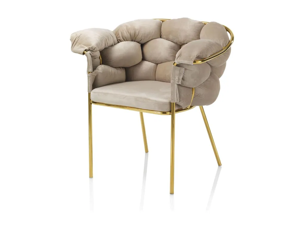 Set de 2 sillones LUCY color crudo