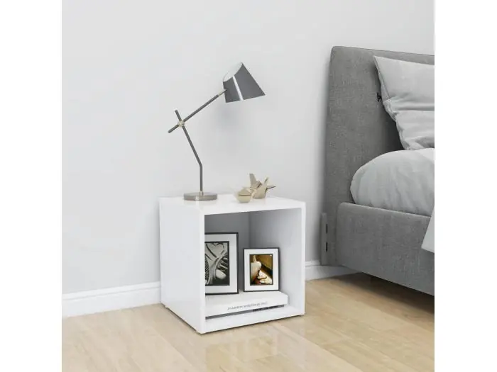 Mueble TV madera contrachapada blanco 37x35x37 cm YOE49352
