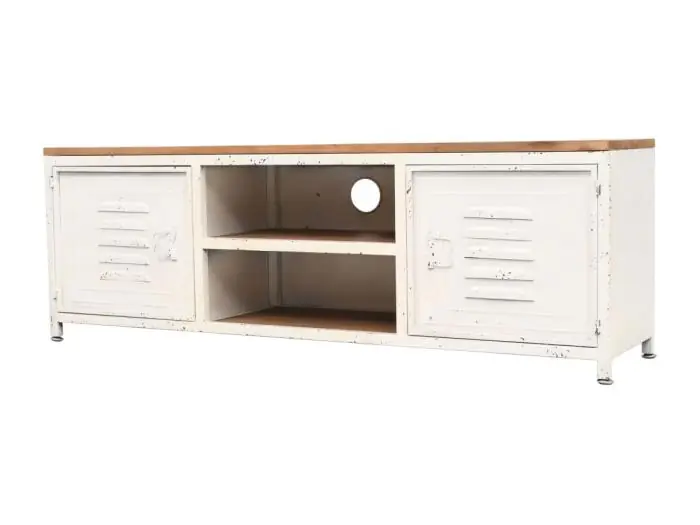 Mueble TV blanco 120x30x40 cm YOE75871